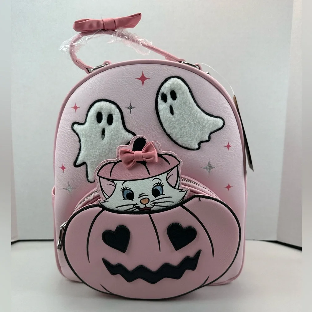 Disney The Aristocats Marie Halloween Jack-o-Lantern Pink Pumpkin Complete Set